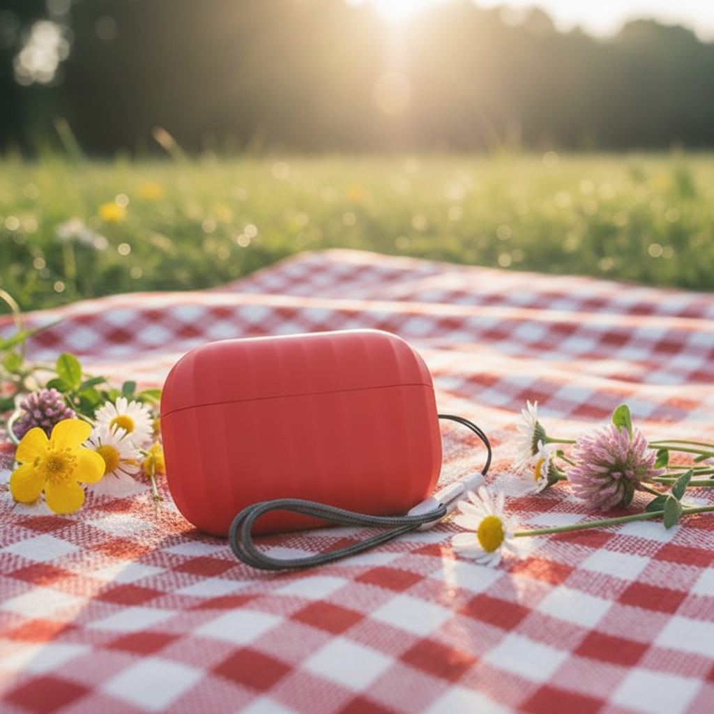 Asli Global Airpods Pro 2 Silicone Case with Anti Drop Protection | Red