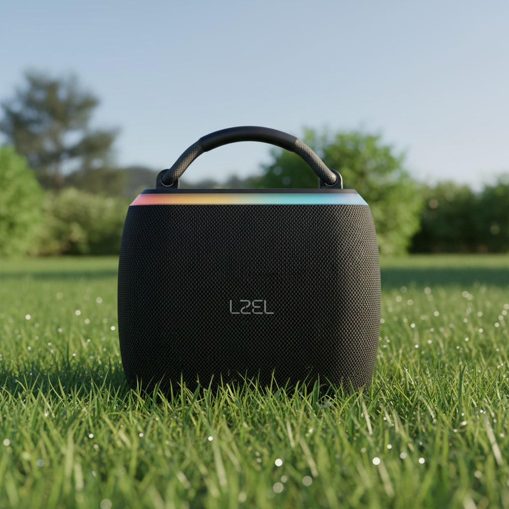 LZEL AquilaSonus Pulse Ultimate – Waterproof Portable Bluetooth Speaker | Black