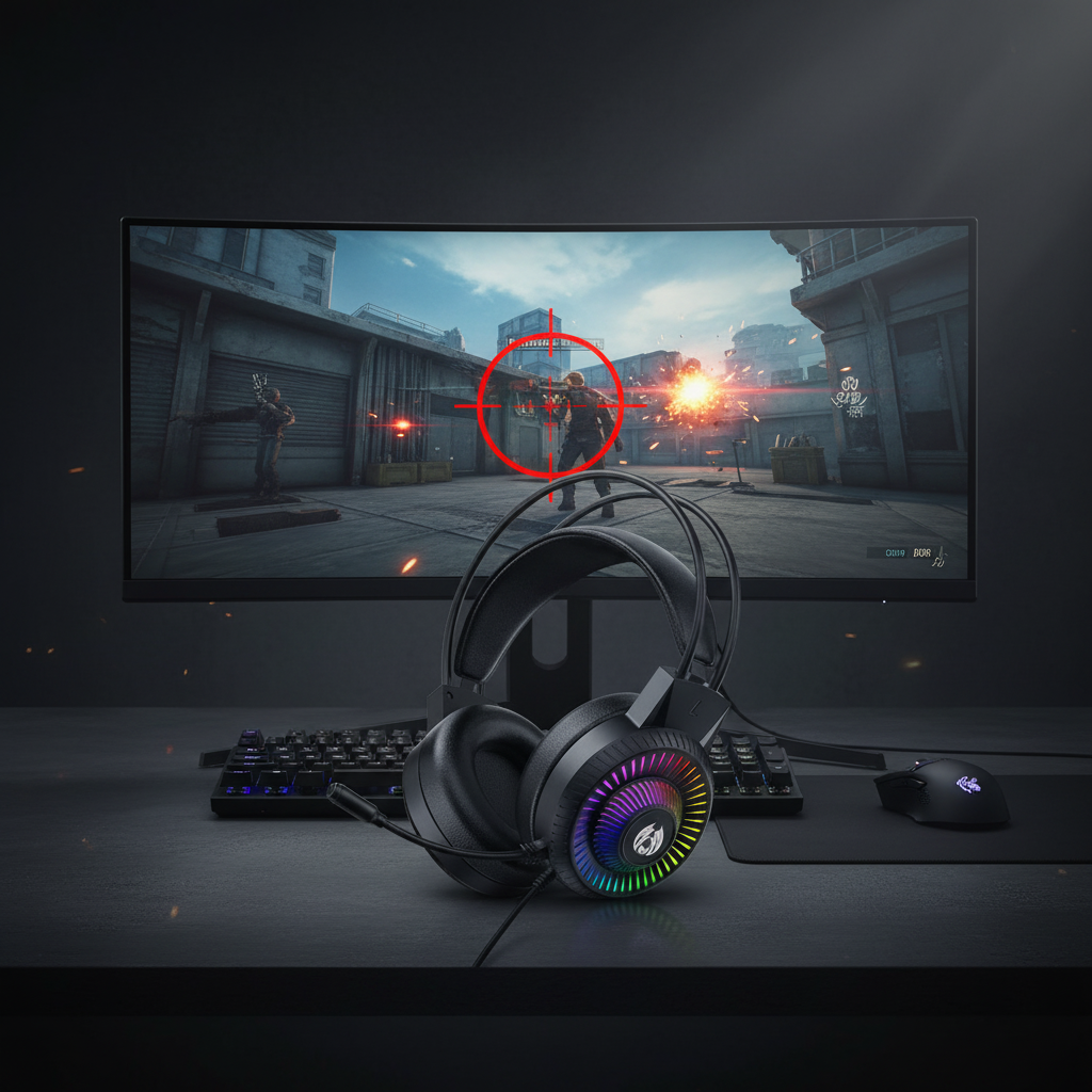 E-Sport Gaming Headset With Backlight With 3.5mm Jack