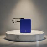 LZEL PrimeBrio 5K Mini PD Power Bank – 5000mAh, 20W, Built-in Type-C Cable | Blue