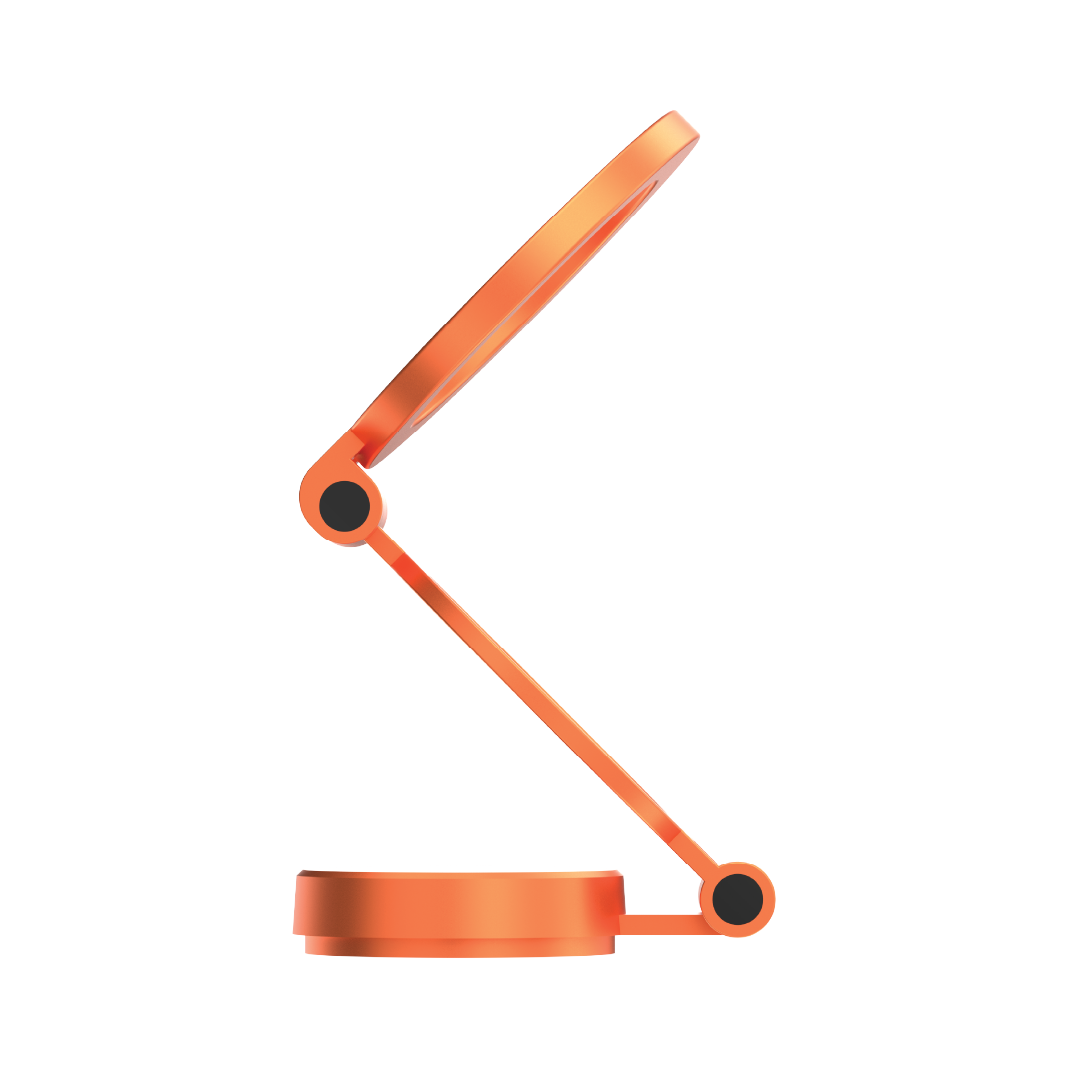 LZEL  360° Magnetic Suction Phone Holder Three-Axis Adjustable Angle | Robust Magnetic Grip | Orange