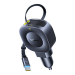 Baseus PrimeTrip VR2 Car Charger with Retractable Cable C+C 45W | Cosmic Black