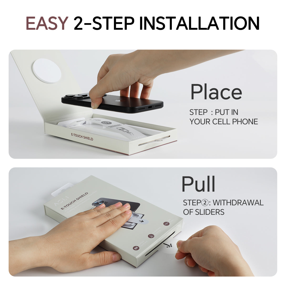 Asli Global E-Touch Shield Premium Glass With Applicator for iPhone 17 Pro Max | Clear