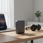 Neurode Sync  بطارية شحن متنقلة محمولة من ليزل PD بسعة 20,000 مللي أمبير بقوة 22.5 واط مع كيبل مدمج | أسود