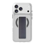 LZEL MagClear LeatherGrip Case for iPhone 17 Pro | Black