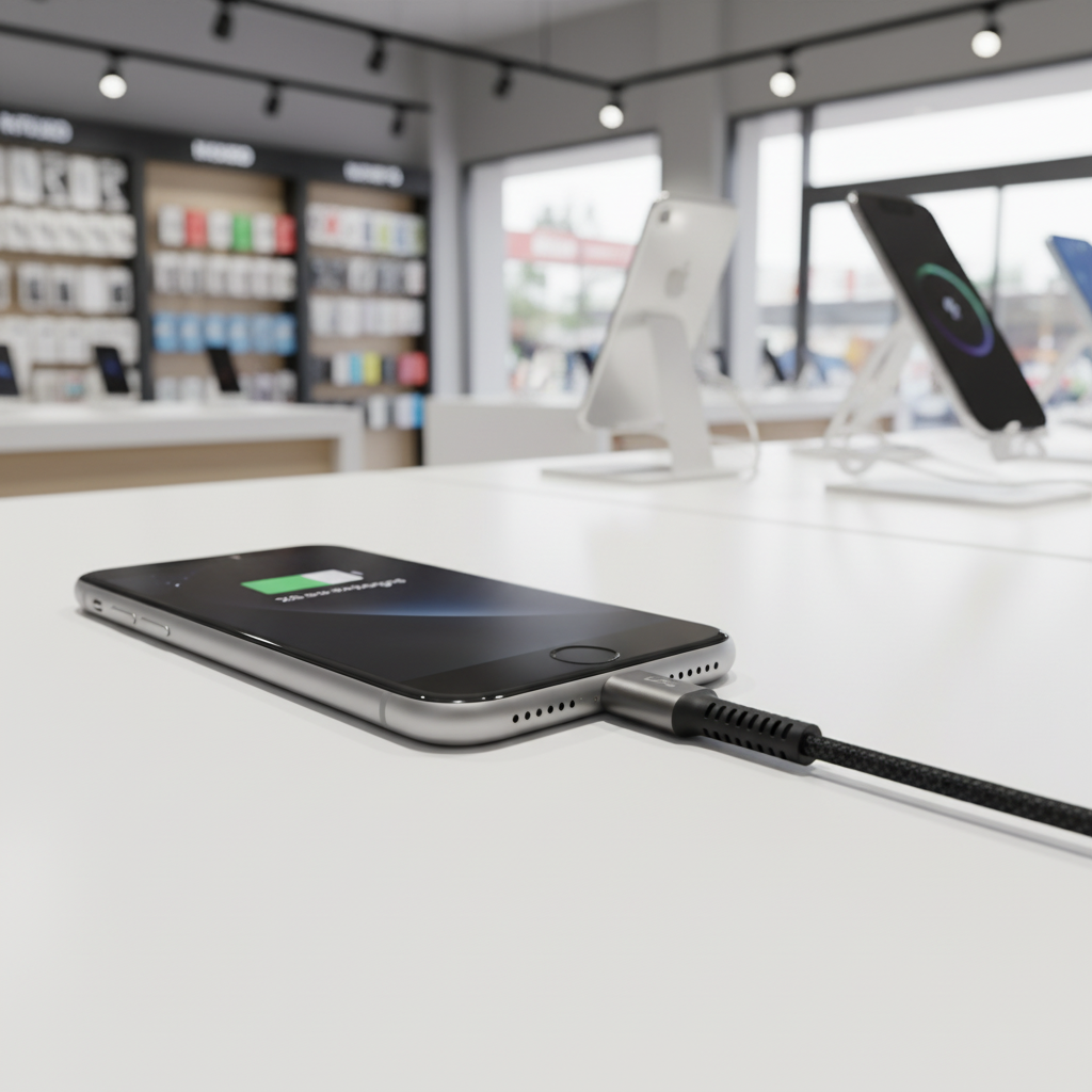 LZEL Celeris Power Volt Fabric Braided USB-A to Lightning Cable 1.2m | Black