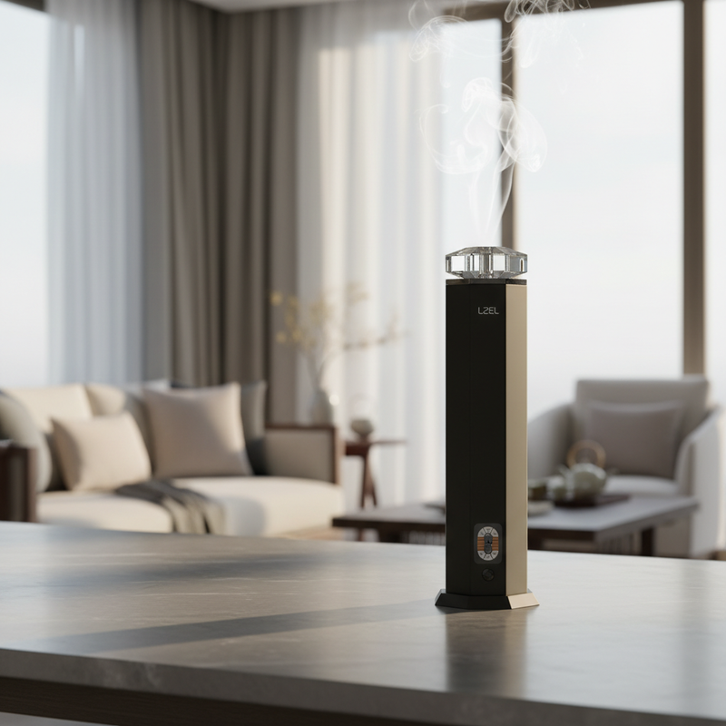 LZEL Aroma Diffuser Aromavista Essence Premium Scent Diffuser Led Display - Cold Air Diffusion Tech - 120 Ml