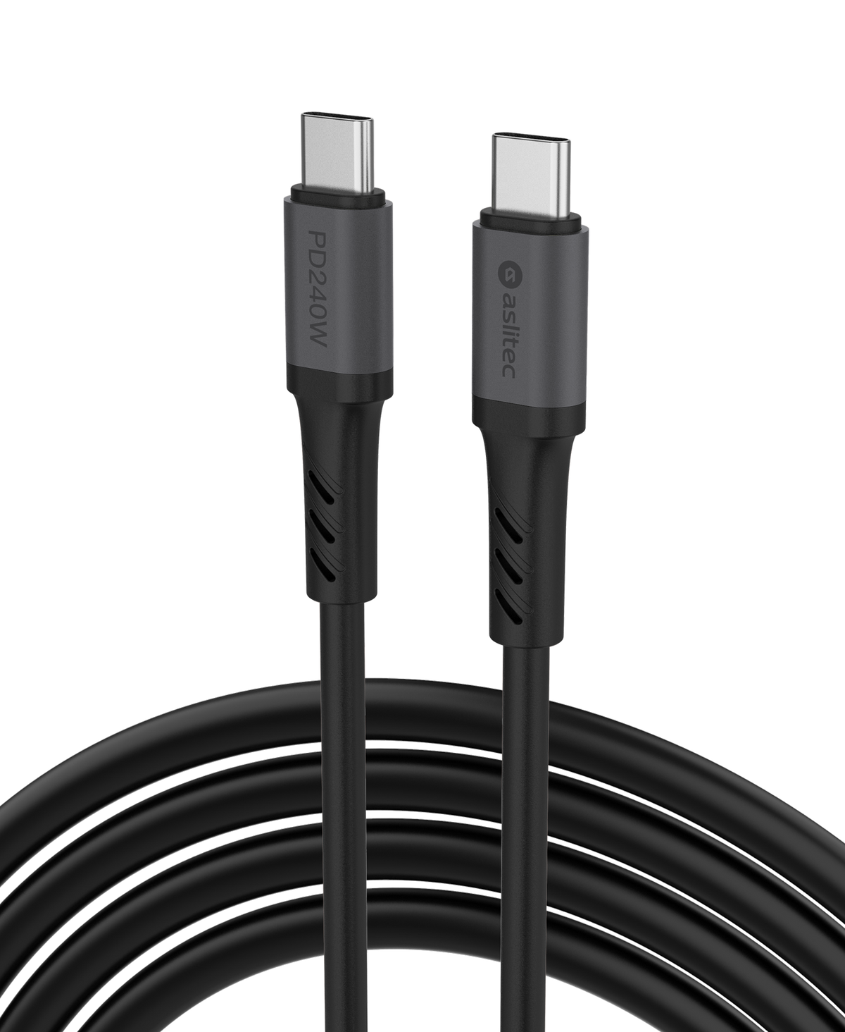 كيبل Aslitec GRAPHENEX  للشحن السريع ونقل البيانات بقدرة 240 واط – USB-C إلى USB-C