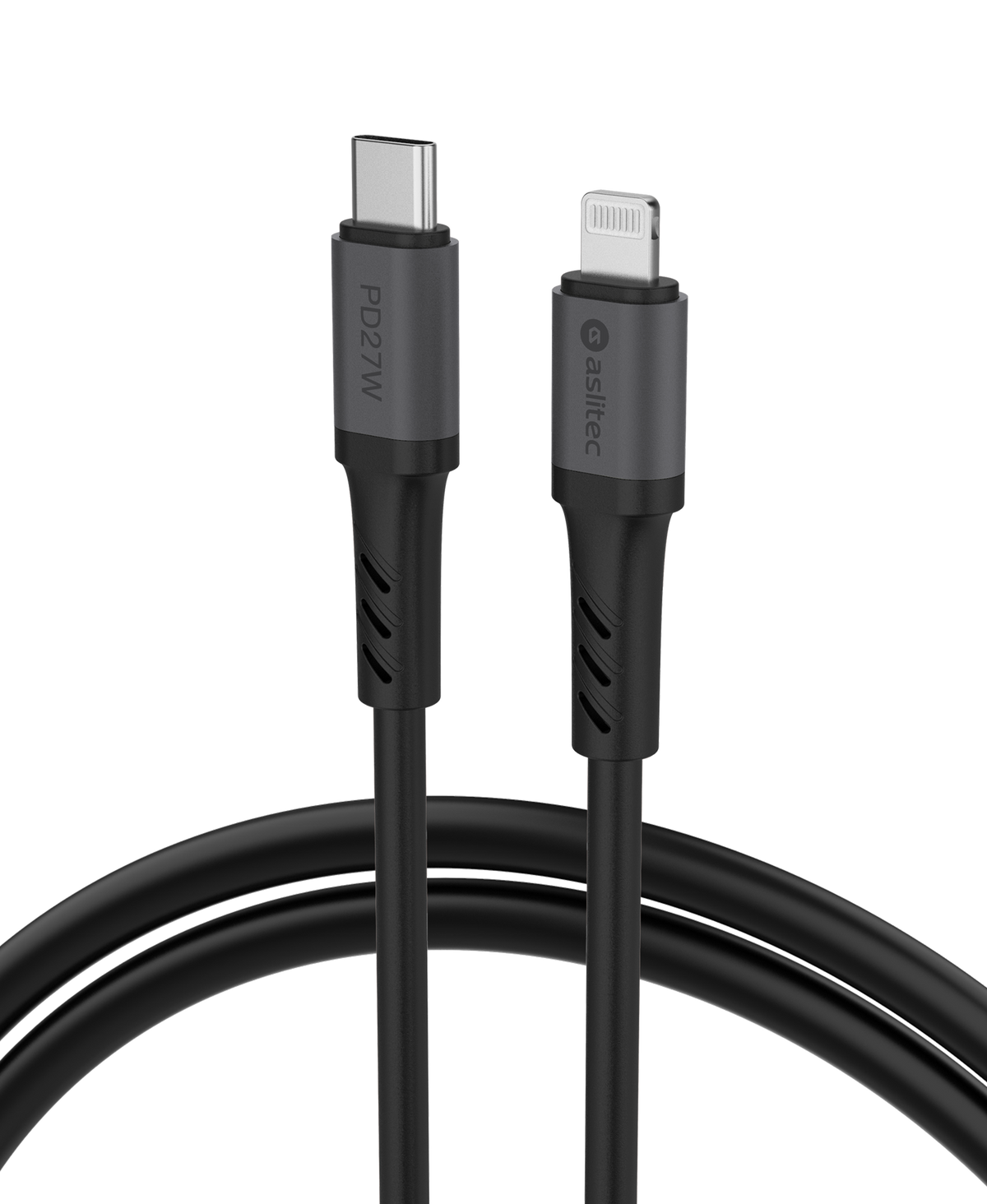 كيبل Aslitec GRAPHENEX SYNC للشحن السريع ونقل البيانات – USB-C إلى Lightning