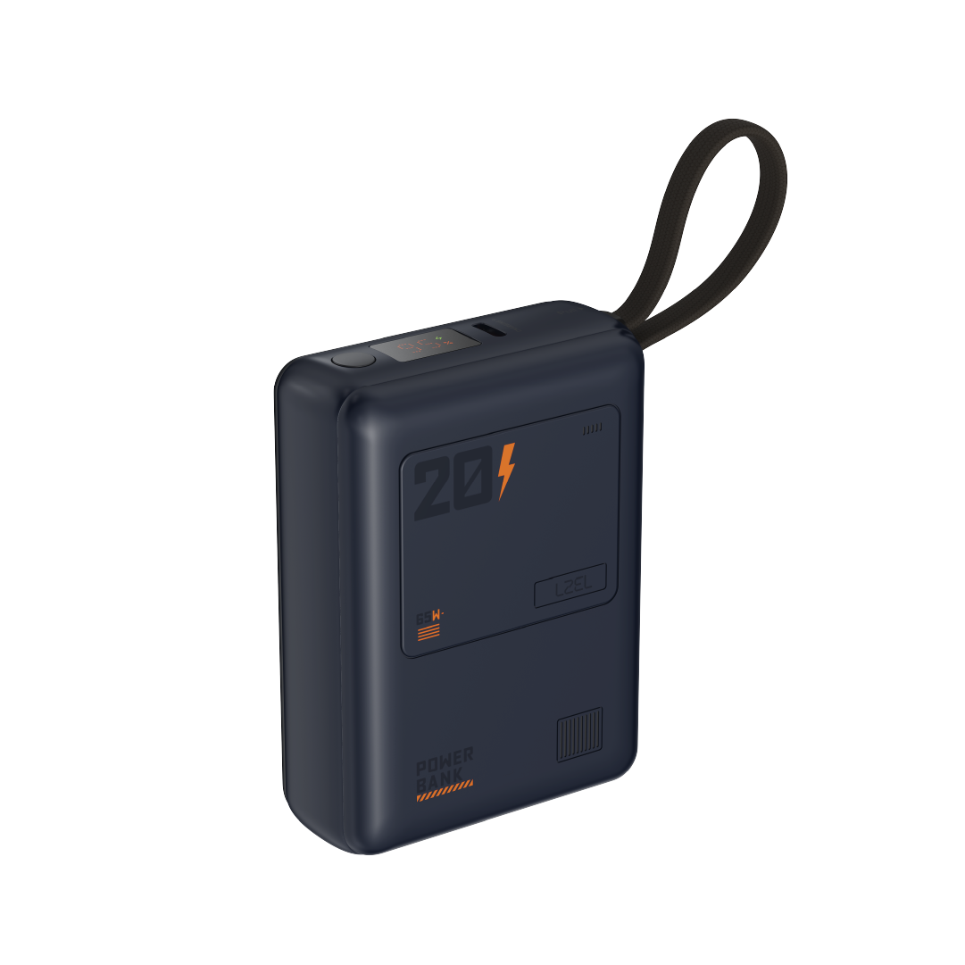 LZEL Zenoflex Surge20 Portable 20000Mah  65W Max Pd Power Bank Dual Usb-C  | Navy Blue