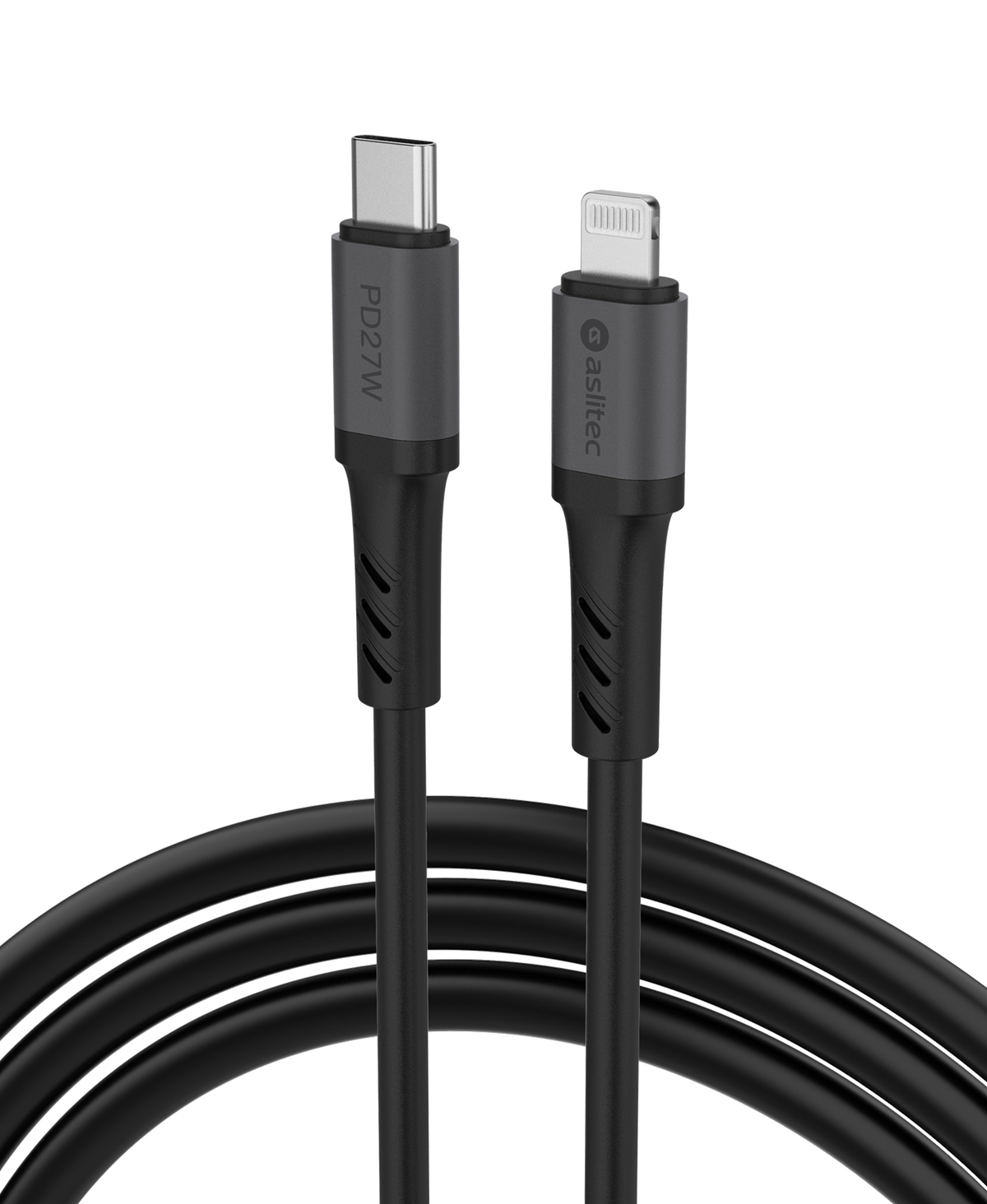 كيبل Aslitec GRAPHENEX SYNC للشحن السريع ونقل البيانات – USB-C إلى Lightning