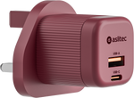 شاحن aslitec VexoraGaN بقدرة 35 واط – شاحن GaN فاخر بمنفذي USB-A و USB-C