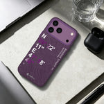 aslitec Geomag Coordinate Sophisticared Leather Magsafe Case With Coordinate Design Case For iPhone 18 Pro