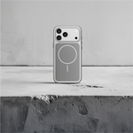 LZEL Regular Magsafe Ring Pattern Case For IPhone 17 Pro | Light Gray