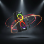 سماعة كاراوكي Lzel Aquilasonus A500 بتقنية البلوتوث، مع شاشة عرض LED، بقدرة عالية 80 واط وبطارية بسعة 6000 مللي أمبير