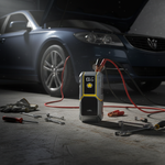 معزز لبطارية السيارة EnergizeIgnite X من ليزل مع ضاغط الهواء و مصباح LED بسعة 12 ألف مللي أمبير | رمادي / أصفر