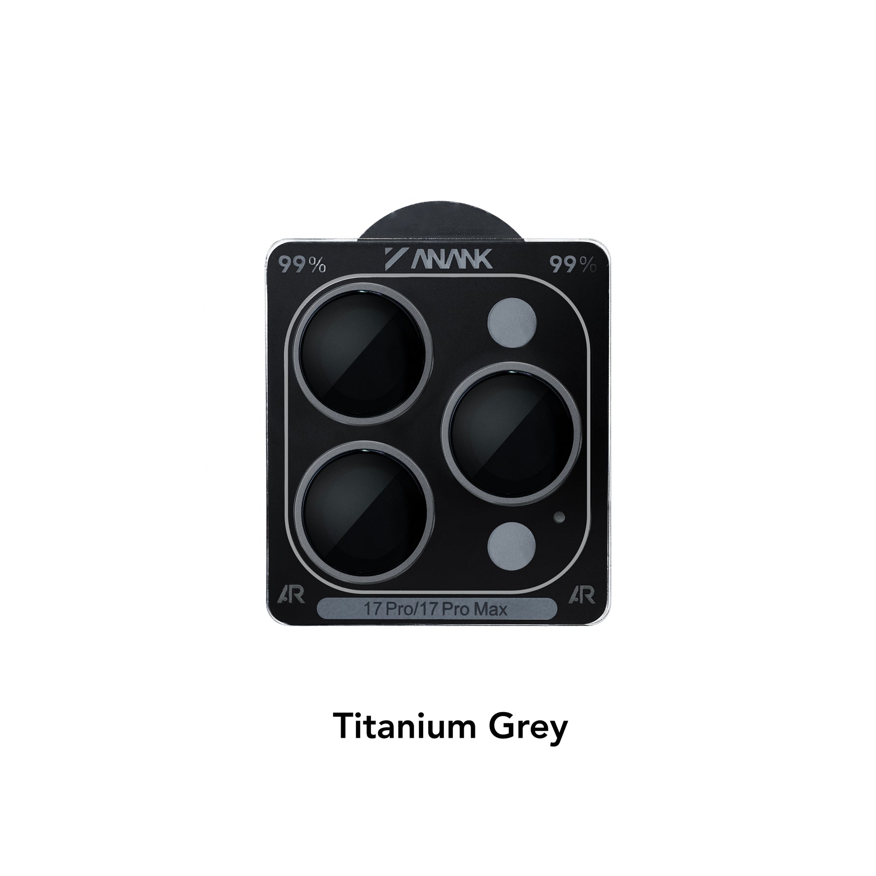 Anank 10X Reinforced 99% AR Lens Guard for iPhone 17 Pro / 17 Pro Max | Titanium Gray