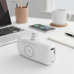 بطارية شحن متنقلة لاسلكية للساعة Charger POD Prime من أسلي جلوبال  سعة 5000 مللي أمبير | أبيض