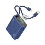 LZEL Neurovolt 10K Pd 35W Mini Power Bank Pd3.0 & Qc3.0 | Usb-C Cable & Lightning Cable | Blue