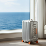 جنطة سفر ABS 4 عجلات 26 بوصة | فضي