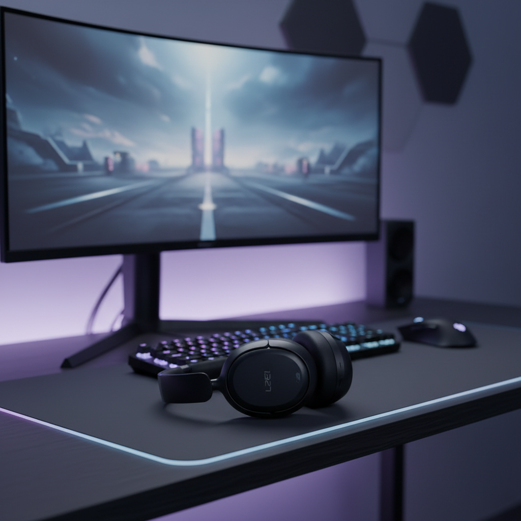 LZEL Sonique Pulse Wireless Stereo Headphones | Black