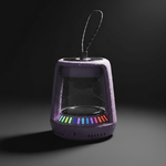 مكبر صوت لاسلكي علي شكل مصباح من ليزل مع اضواء RGB  | بنفسجي