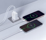 شاحن حائط مزدوج المنافذ بقدرة 20 واط من 90 بيرسنت ثاندرنيو فولت | أبيض