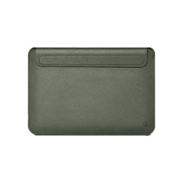 كڤر حماية Genuine جلد طبيعي لجهاز Macbook 12 and Laptop من WIWU | أخضر