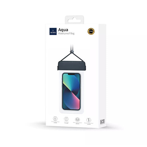 Wiwu Aqua WaterProof Bag Protection For Smartphones Electronics - Black (404129)