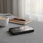 بطارية متنقلة MOMAX Power X Pro لاسلكية مغناطيسية – 5000mAh | أسود