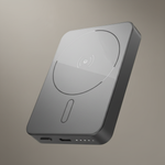 بطارية متنقلة مغناطيسية MagNexus Vibe من ليزل بسعة 5000 مللي أمبير بشحن لاسلكي 15 واط | رمادي