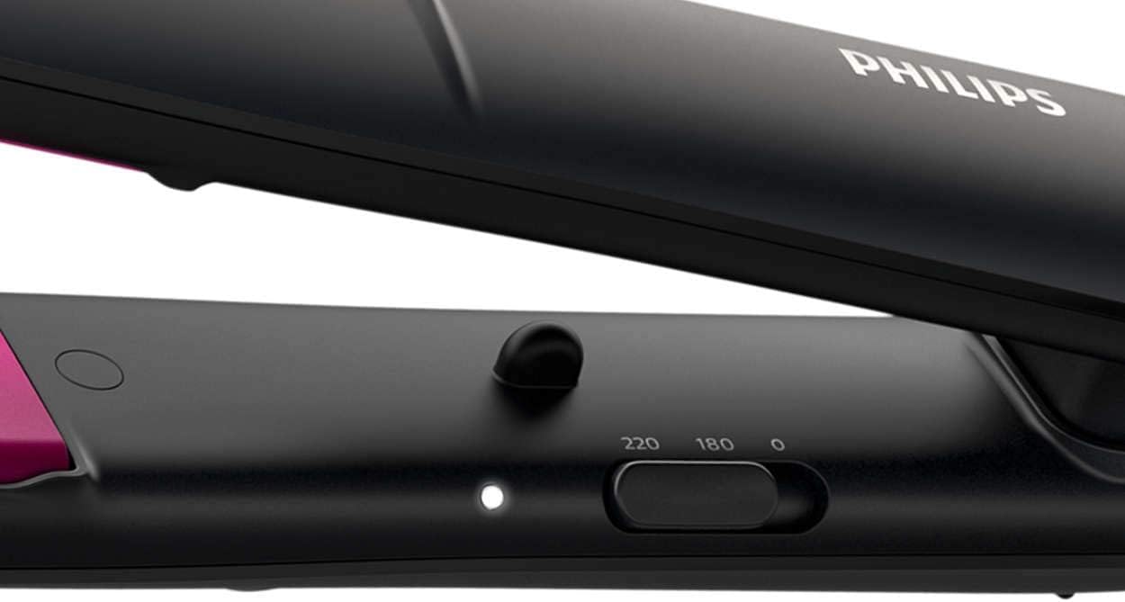 Philips Straight Care Essential Thermo Protect Straightener ThermoProtect technology, Keratin-infused Plates, 2 Temperature Settings