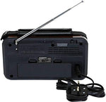 Olsenmark OMR1239 Rechargeable 8-Band Radio with USB & SD Card Music Player
