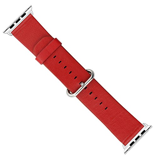 Coteetci Leather Watch Band For Watch 38/40/41mm | Red