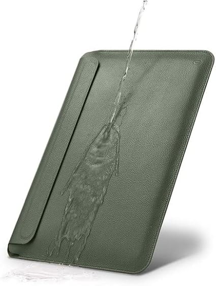 WIWU Genuine Leather Sleeve For Macbook 12 and Laptop Green (402118)