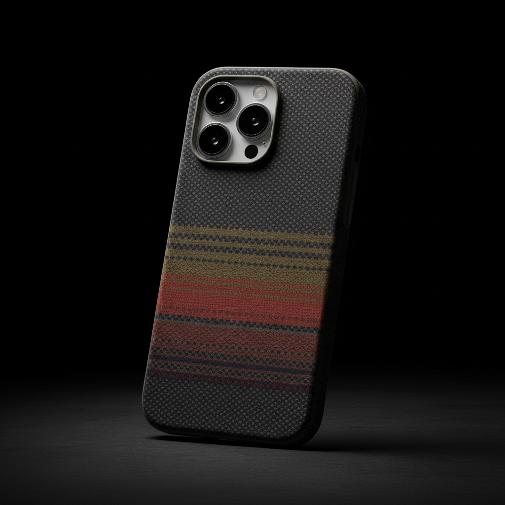 كفر حماية MagCarbon Splice من LZEL لجهاز iPhone 16 Pro Max | بني متدرج