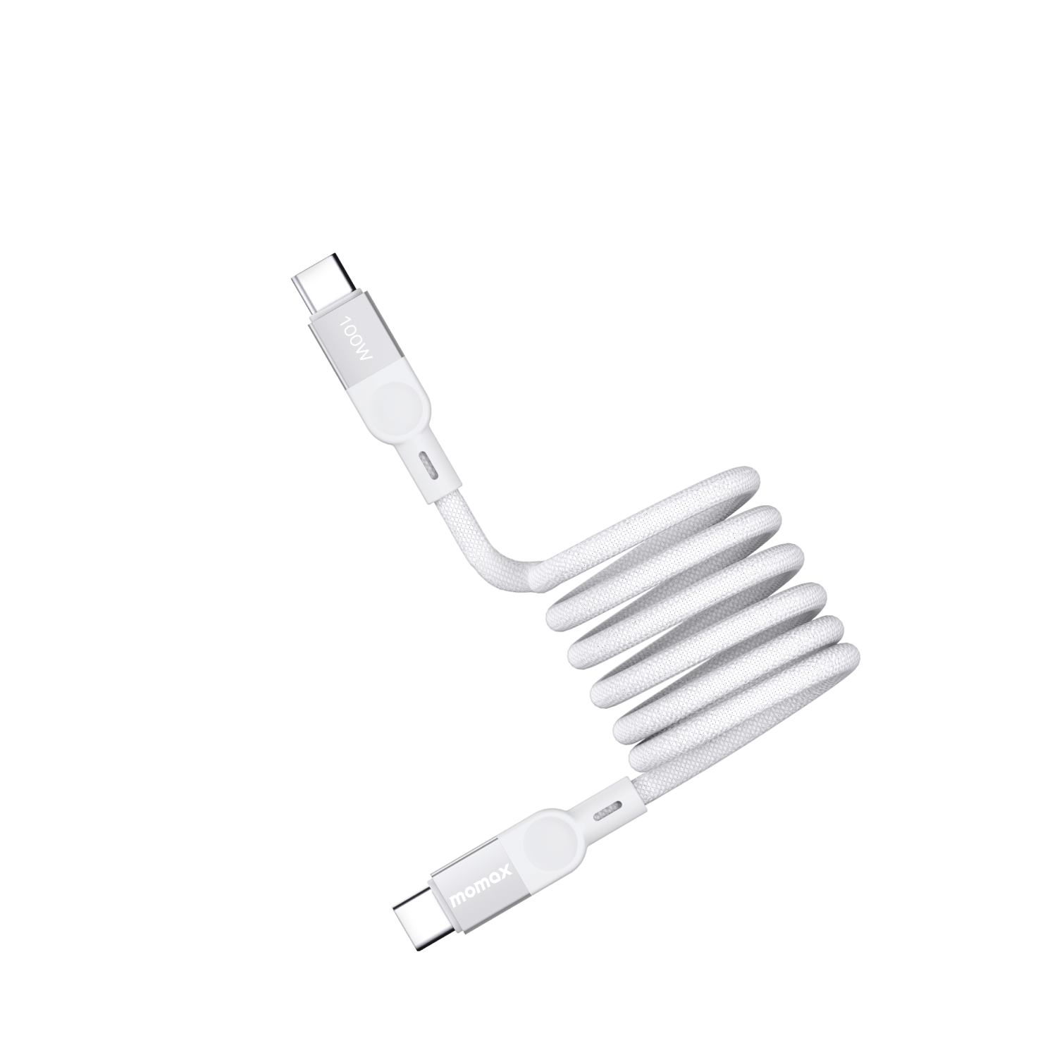 Momax Mag Link USB-C to USB-C 100W Magnetic Cable (1m) | White