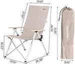 Naturehike TY03 Tall Reclining Lounge Chair | Khaki