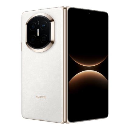 Huawei Mate X7 Fold هاتف ذكي بشاشة قابلة للطي مقاس 8 بوصات، ذاكرة RAM بسعة 12 جيجابايت، وسعة تخزين 512 جيجابايت | لون أبيض بروكيد.