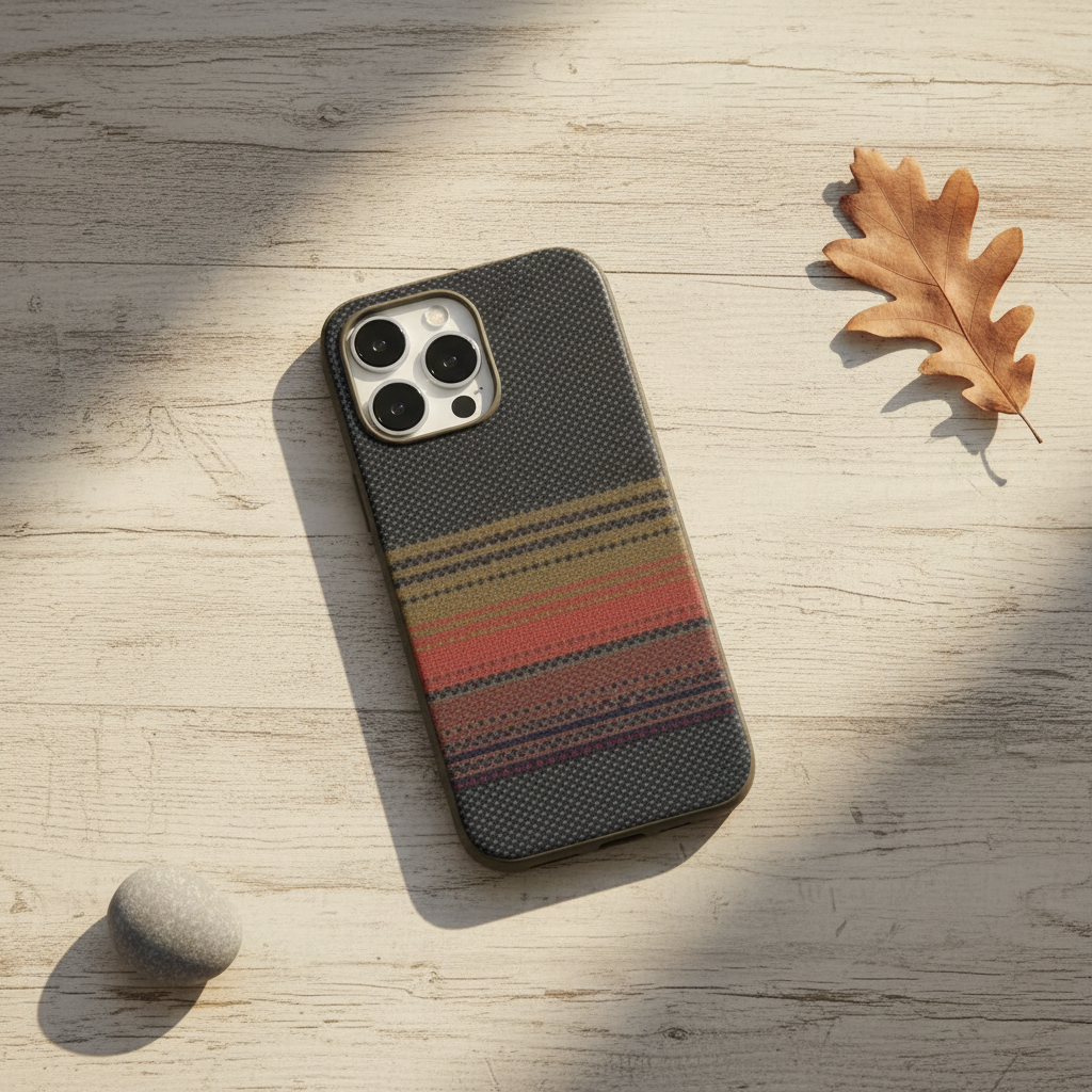 كفر حماية MagCarbon Splice من LZEL لجهاز iPhone 16 Pro Max | بني متدرج