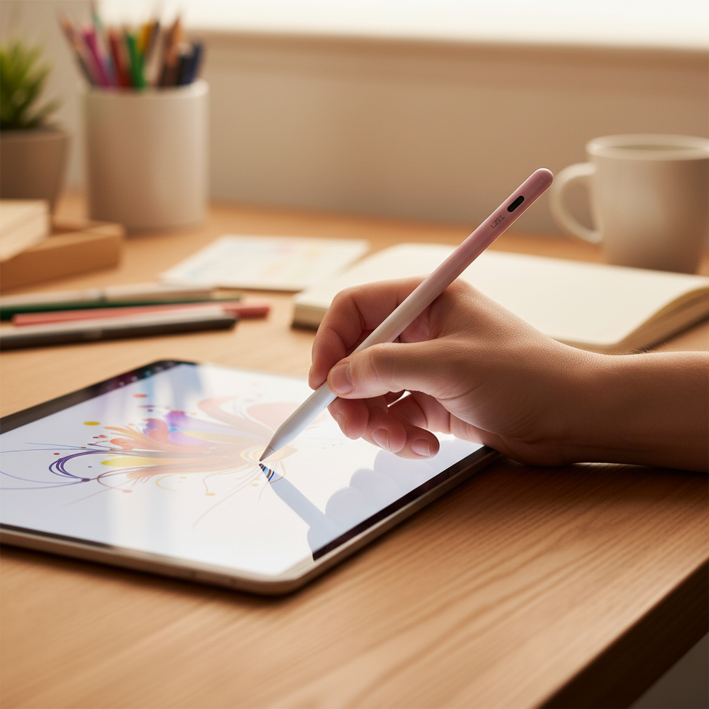 LZEL Protouch Neo iPad Pencil With Palm Rejection | Pink/White