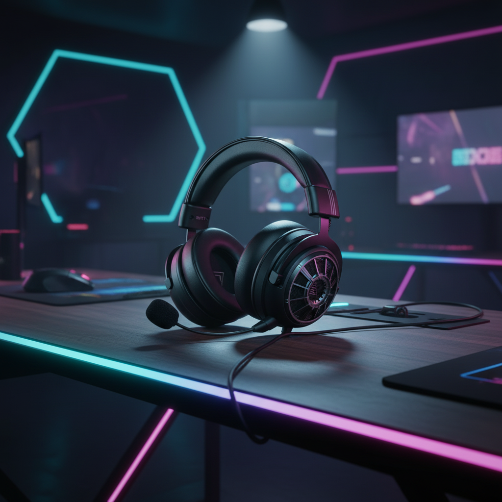 سماعة رأس للألعاب بمنفذ 3.5 مم من EKSA | أسود