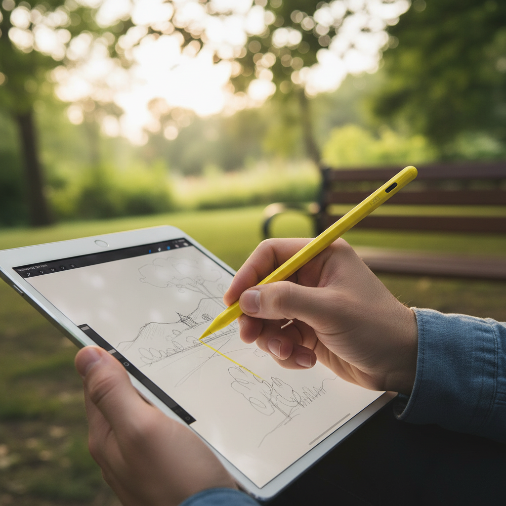 LZEL Pro-Touch Stylus iPad Pencil With Palm Rejection | Yellow