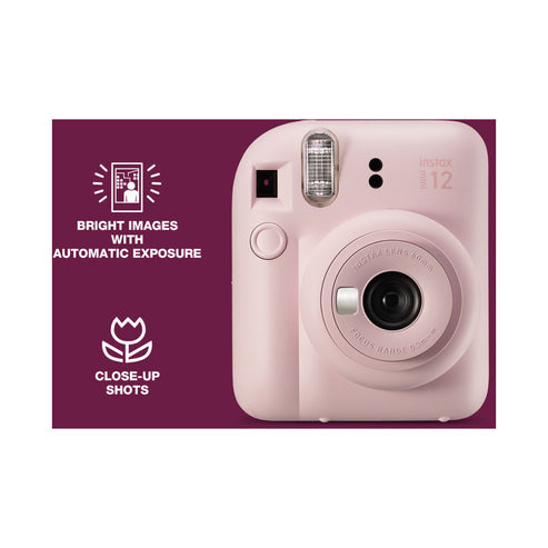 مجموعة كاميرا Instax Mini 12 من Fujifilm | وردي