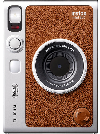 كاميرا Instax Mini EVO للأفلام الفورية من Fujifilm | بني