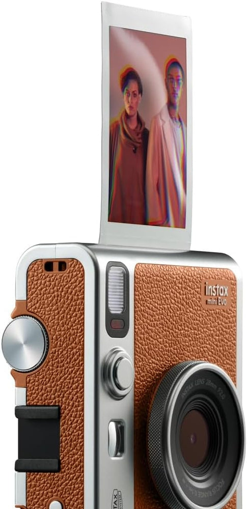 كاميرا Instax Mini EVO للأفلام الفورية من Fujifilm | بني