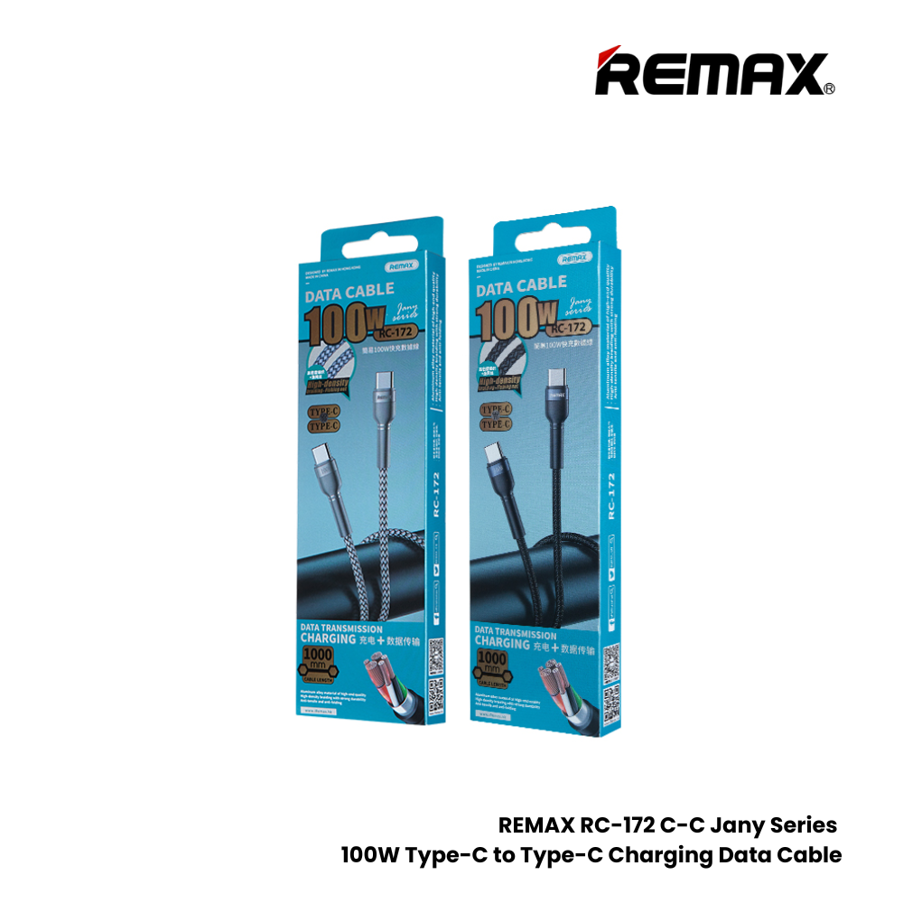 Remax 100W PD Fast Charging USB-C To USB-C Cable | Black