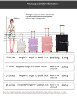 Trolly ABS Suitcase 4 Wheels 26 Inch | White