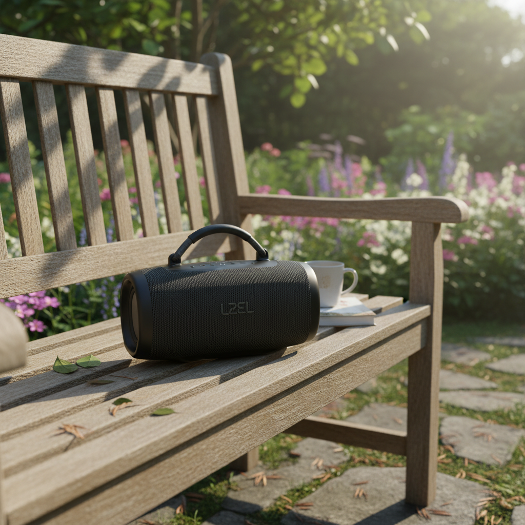 LZEL Aquilasonus Max Portable Waterproof Bluetooth Speaker With RGB Lights | Black