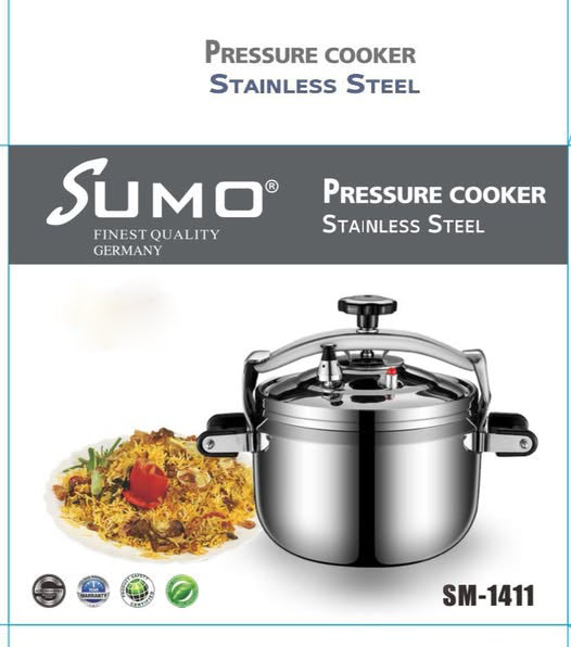 حلة ضغط Sumo ستانلس ستيل 9 لتر موديل SM-1411